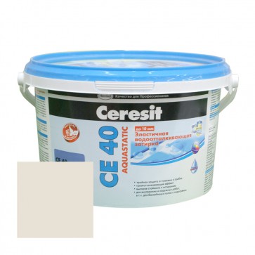 Затирка для швов 1-10 мм CE 40 Aquastatic жасмин Ceresit 2 кг