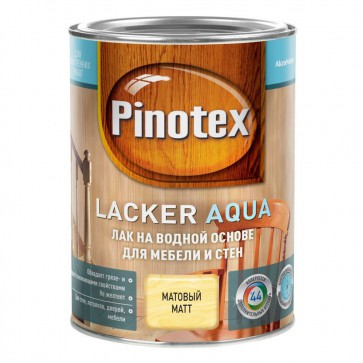 Лак мебельный акриловый матовый Lacker Aqua Pinotex 10 1 л