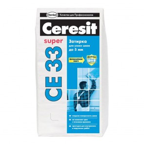 Затирка для швов 1-5 мм CE 33 Super белая Ceresit 2 кг