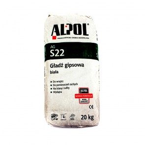 Шпаклевка гипсовая гладь AGS 22 20 кг Alpol